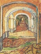 Corrdor in Saint-Paul Hospital (nn04), Vincent Van Gogh